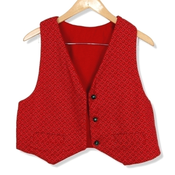 CHRISTMAS VIBES VEST WITH RADDLE BUTTONS SIZE M/L - Picture 2 of 4